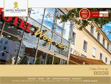 Tablet Screenshot of hotel-wegner.de